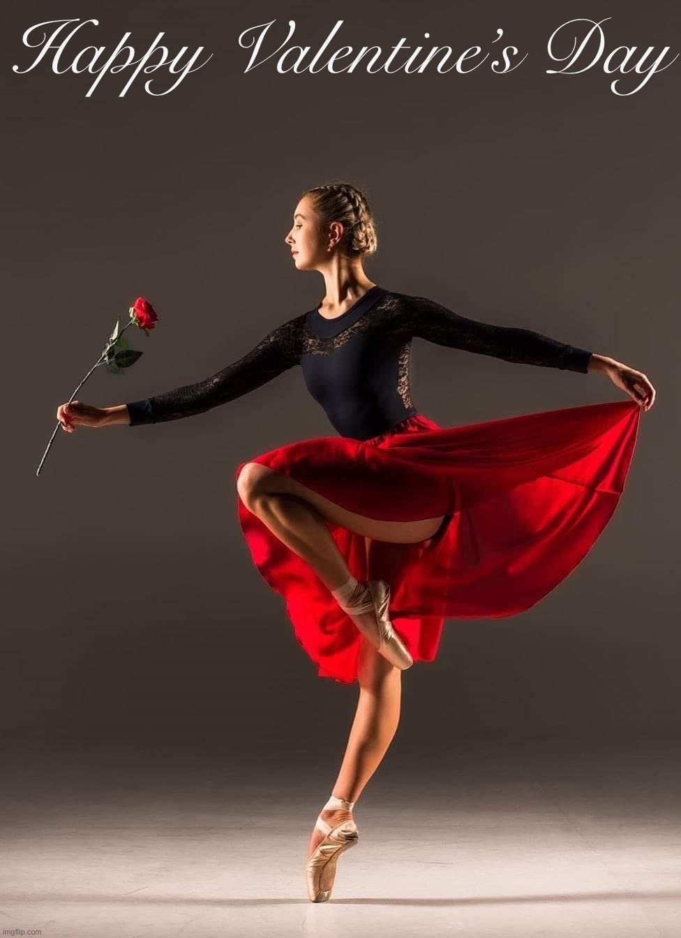 Dancer rose | Happy Valentine’s Day | image tagged in dancer rose | made w/ Imgflip meme maker