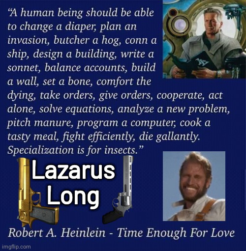 Lazarus Long on Diversity | Lazarus
Long | image tagged in book | made w/ Imgflip meme maker