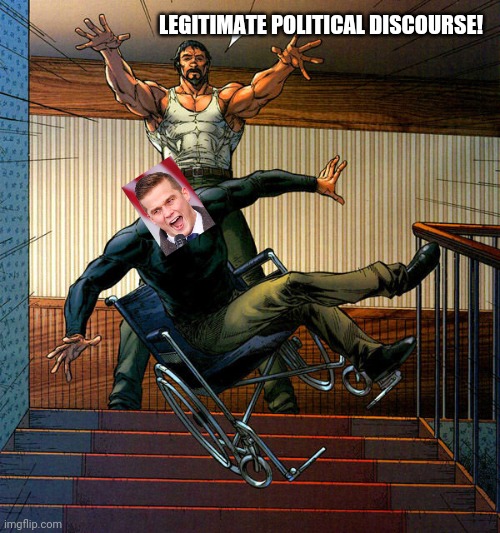 Remake with corrected text | LEGITIMATE POLITICAL DISCOURSE! | image tagged in madison cawthorn,january 6th,not legit,kids violence is never the answer,see how you like it,there i fixed it | made w/ Imgflip meme maker