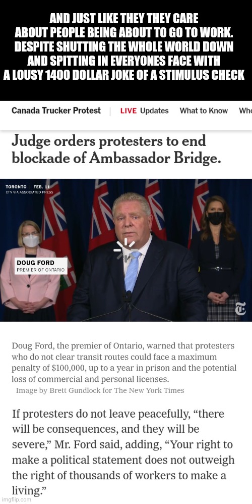 AND JUST LIKE THEY THEY CARE ABOUT PEOPLE BEING ABOUT TO GO TO WORK. DESPITE SHUTTING THE WHOLE WORLD DOWN AND SPITTING IN EVERYONES FACE WITH A LOUSY 1400 DOLLAR JOKE OF A STIMULUS CHECK | image tagged in fat clown speaks | made w/ Imgflip meme maker