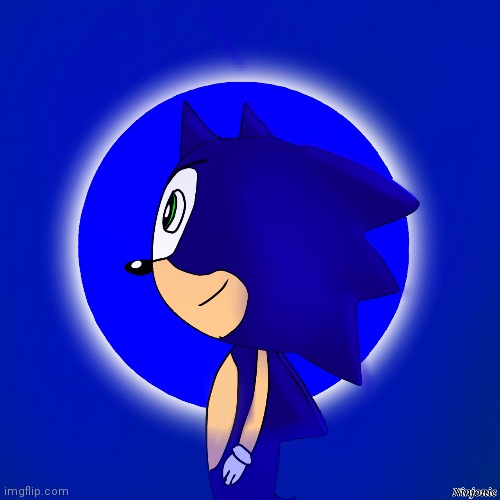 First Attempt At Drawing Sonic, Digitally | image tagged in sonic,sonic the hedgehog,fanart | made w/ Imgflip meme maker