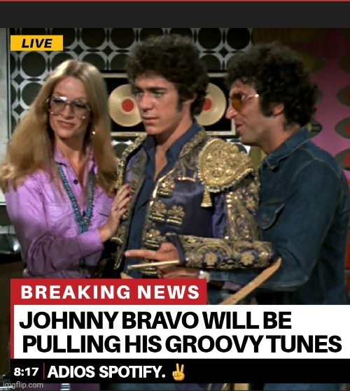 Adios Spotify | image tagged in breaking news | made w/ Imgflip meme maker