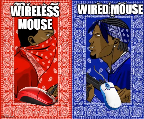 which mouse you used on | WIRELESS MOUSE; WIRED MOUSE | image tagged in which side are you on | made w/ Imgflip meme maker