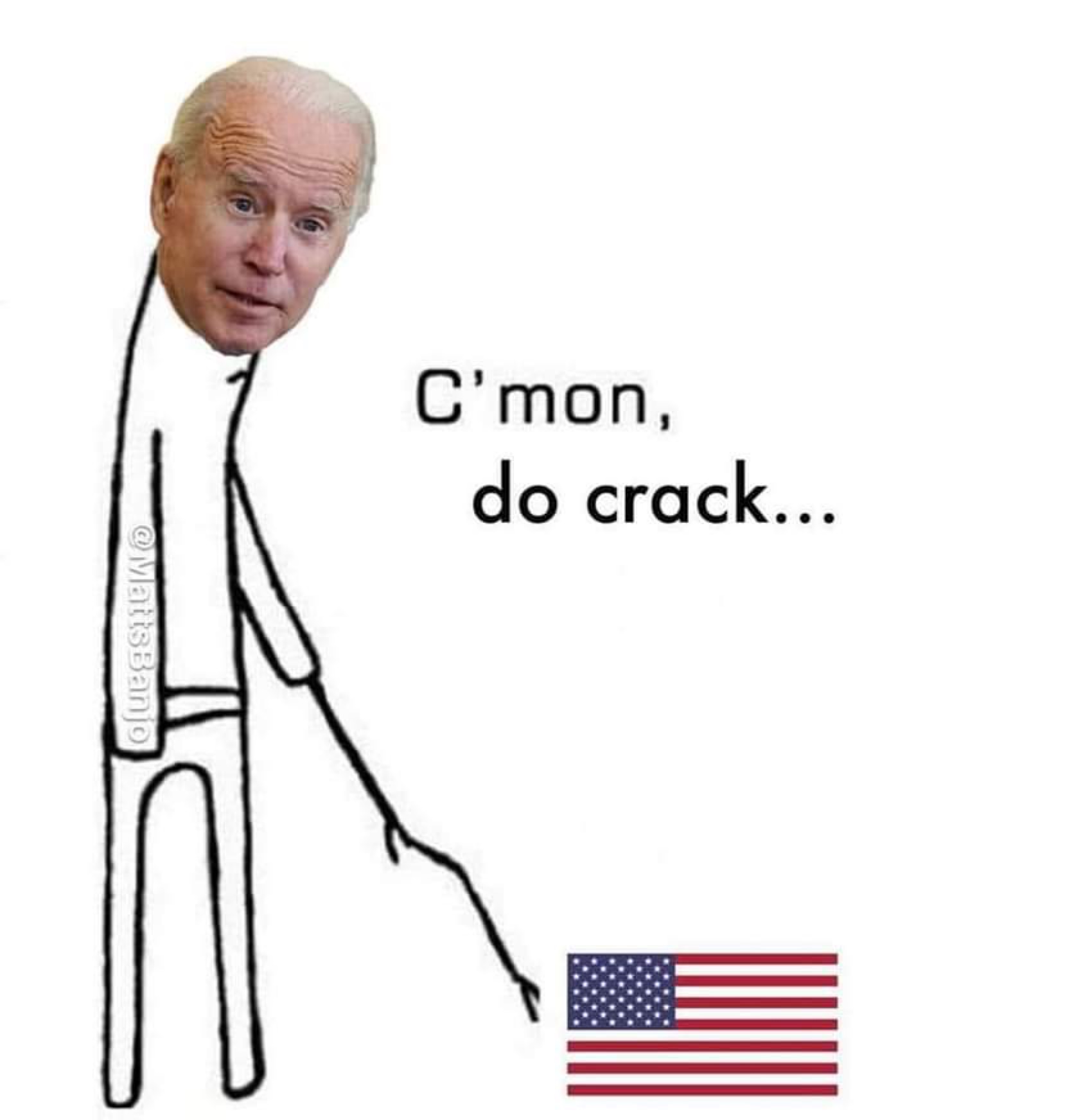 Beijing Biden crack Blank Meme Template