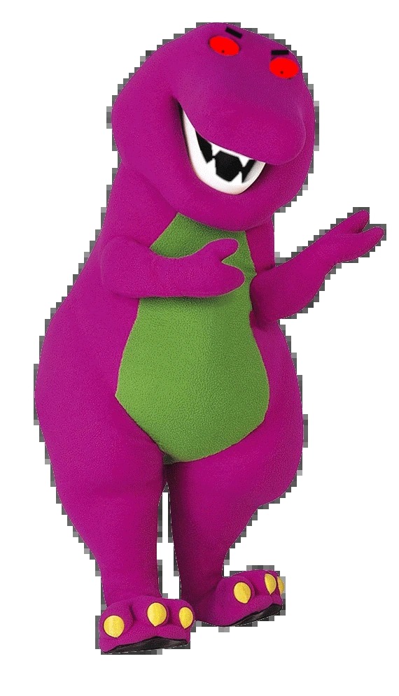 High Quality Evil Barney Blank Meme Template