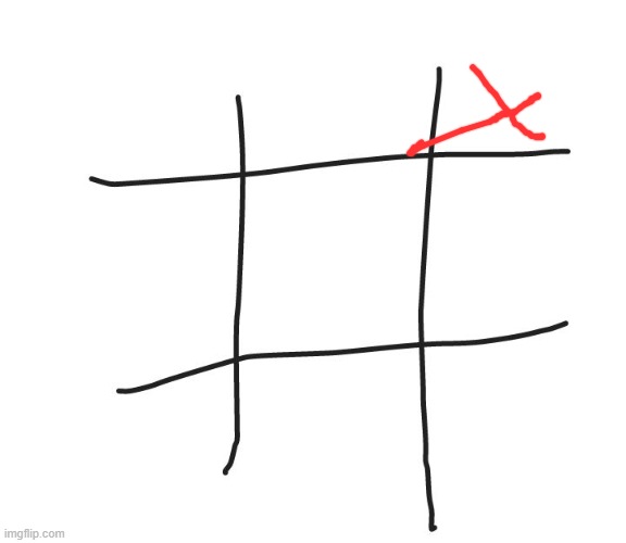 Tic tac toe | image tagged in tic tac toe | made w/ Imgflip meme maker