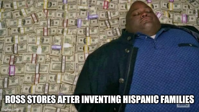 huell money | ROSS STORES AFTER INVENTING HISPANIC FAMILIES | image tagged in huell money | made w/ Imgflip meme maker