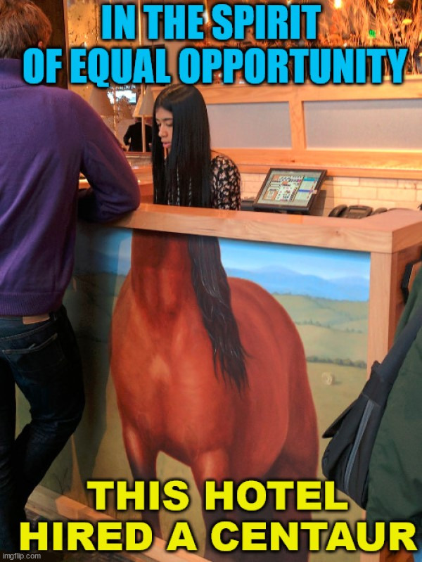 Inclusive hotels | image tagged in equality,opportunity | made w/ Imgflip meme maker
