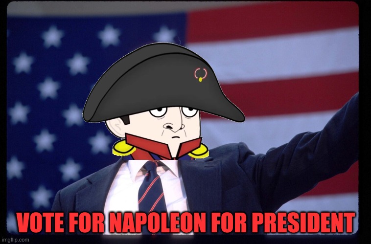 (F1 note: why does it look like he’s doing the you know what salute) | VOTE FOR NAPOLEON FOR PRESIDENT | image tagged in vote for napoleon,vote,for,me | made w/ Imgflip meme maker