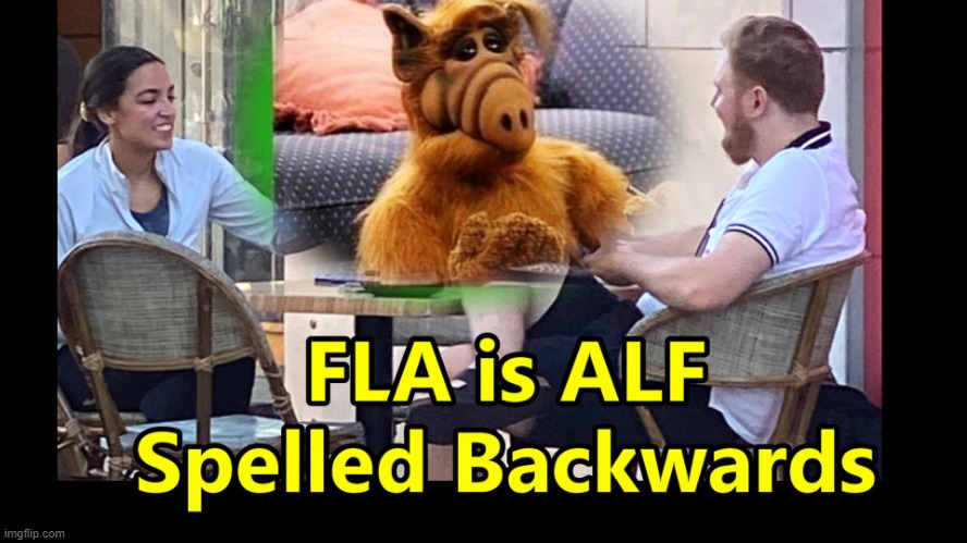 ALF meets OAC | image tagged in alf meets oac | made w/ Imgflip meme maker