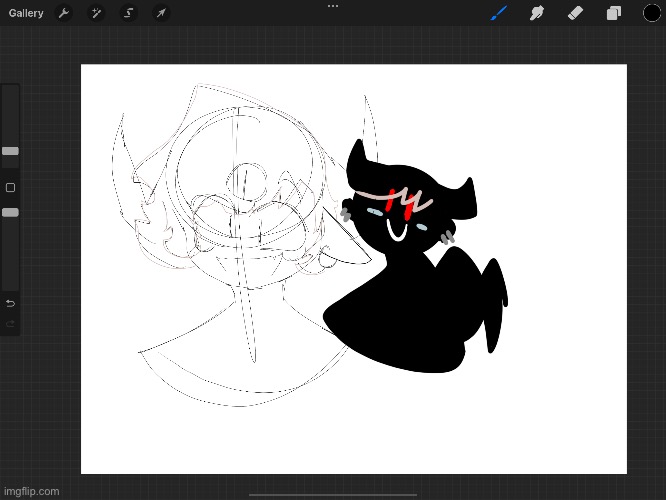 bruh i saw a art challenge on tiktok and this is what i’m doing now idk- also anything interesting happen | made w/ Imgflip meme maker