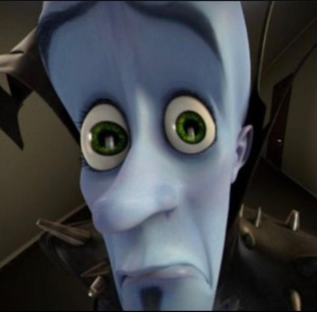 High Quality Sad megamind Blank Meme Template