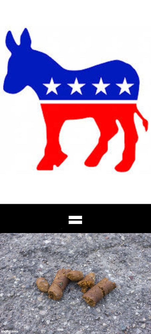 = | image tagged in democrat donkey,a black blank | made w/ Imgflip meme maker