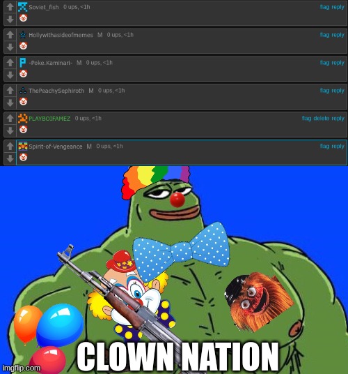 clown nation | CLOWN NATION | made w/ Imgflip meme maker