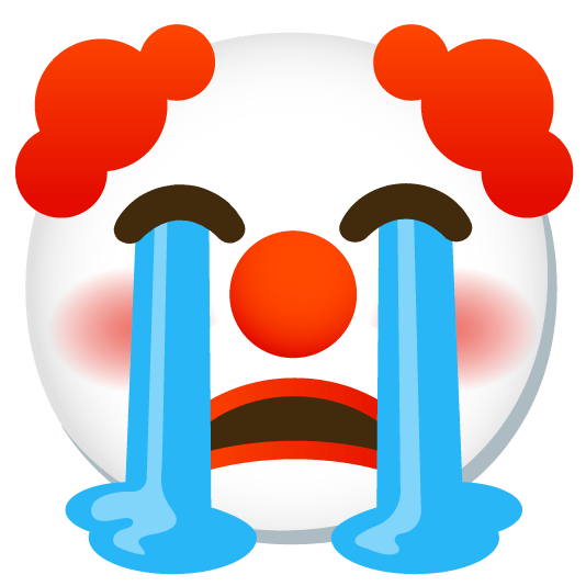 Sad clown Blank Meme Template