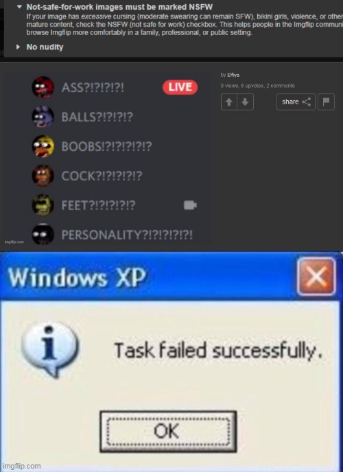 BRUH | image tagged in task failed successfully | made w/ Imgflip meme maker