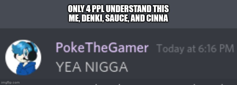 Poke racist 4k?!?!?! | ONLY 4 PPL UNDERSTAND THIS
ME, DENKI, SAUCE, AND CINNA | image tagged in i have a pass,so stfu | made w/ Imgflip meme maker