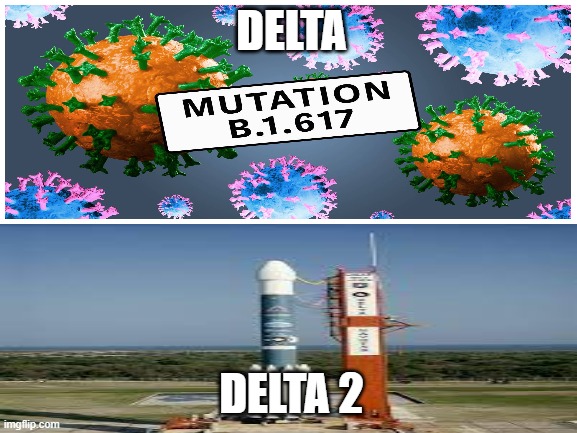 shitpost | DELTA; DELTA 2 | image tagged in blank white template | made w/ Imgflip meme maker