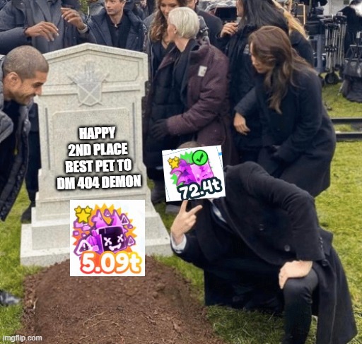 Grant Gustin over grave | HAPPY 2ND PLACE BEST PET TO DM 404 DEMON | image tagged in grant gustin over grave | made w/ Imgflip meme maker