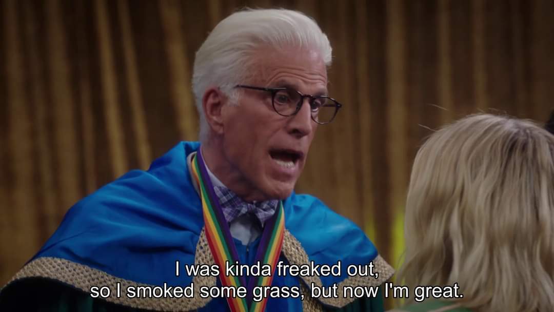 High Quality The Good Place Blank Meme Template