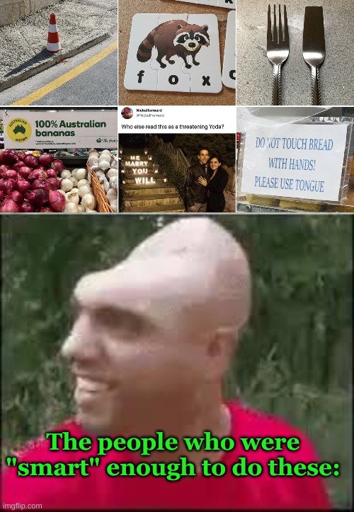 The people who were "smart" enough to do these: | image tagged in dishweed | made w/ Imgflip meme maker