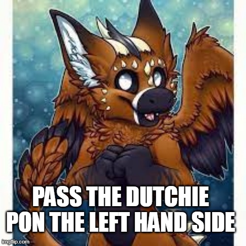  PASS THE DUTCHIE PON THE LEFT HAND SIDE | image tagged in dutchie | made w/ Imgflip meme maker