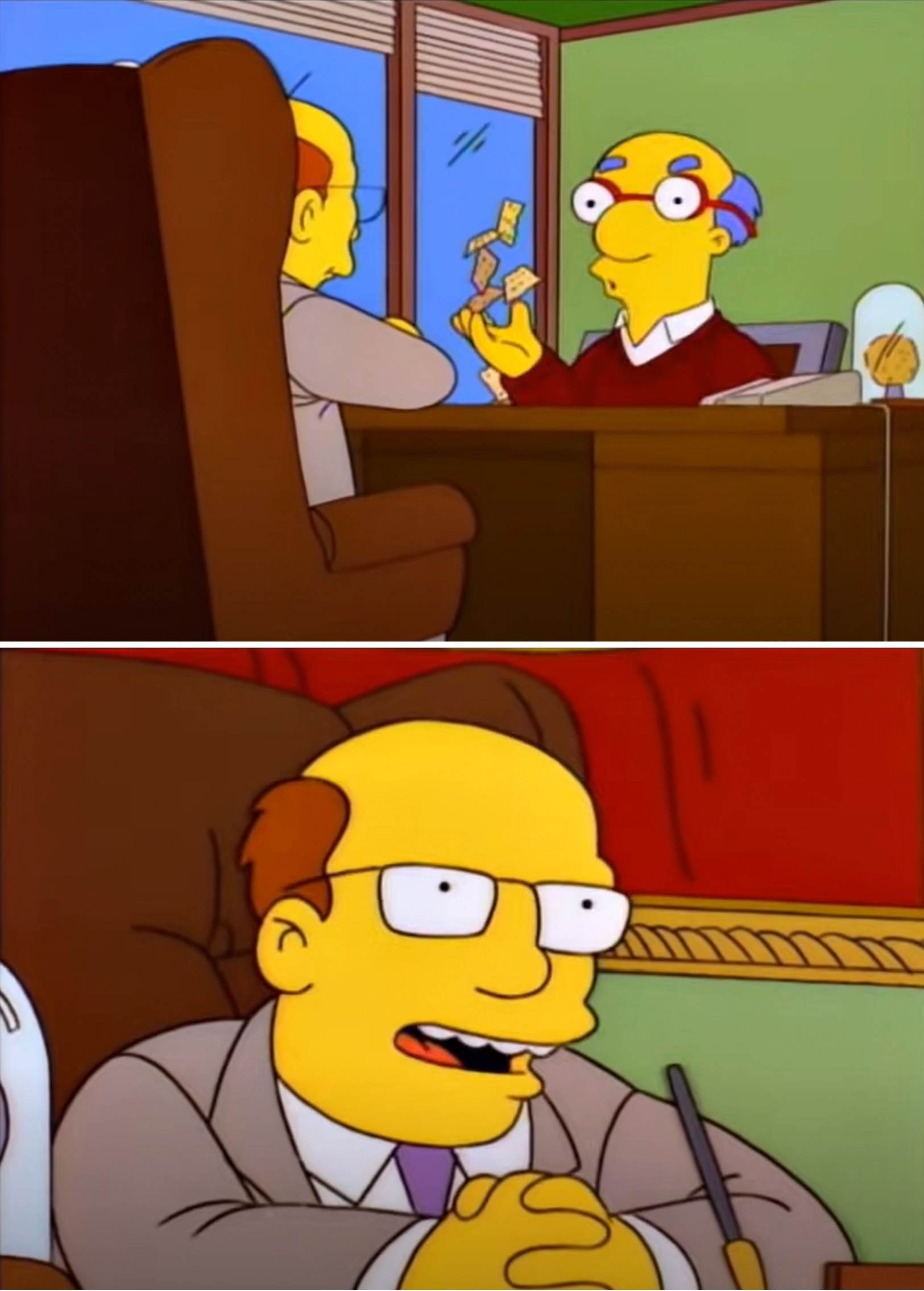 High Quality Simpsons I don't recall saying good luck Blank Meme Template