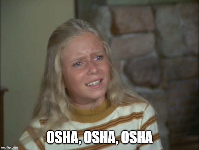 Marsha Marsha Marsha | OSHA, OSHA, OSHA | image tagged in marsha marsha marsha | made w/ Imgflip meme maker