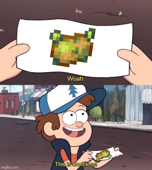 P O T A T O S | image tagged in gravity falls meme,minecraft | made w/ Imgflip meme maker
