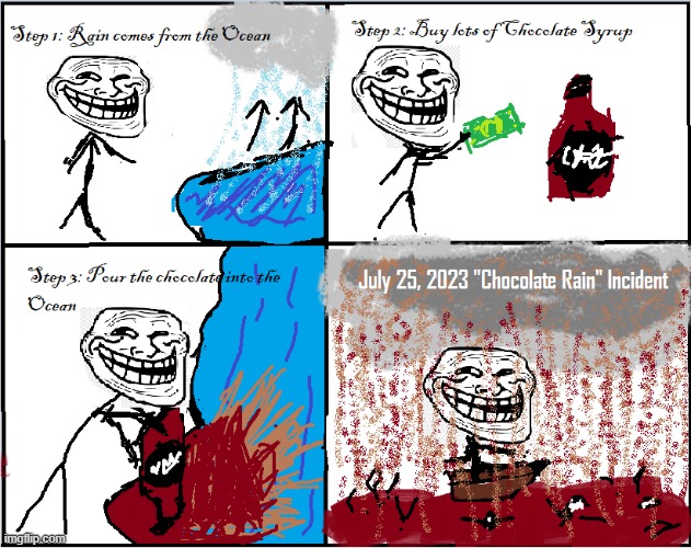 Inspired by Tay Zonday | image tagged in chocolate milk,troll face,trollge,trollface | made w/ Imgflip meme maker