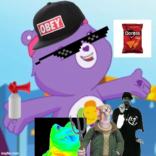 Mlg harmony bear part 1 | image tagged in care bears | made w/ Imgflip meme maker