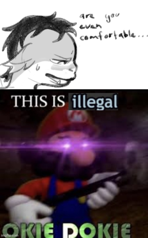 image tagged in this is illegal okie dokie | made w/ Imgflip meme maker