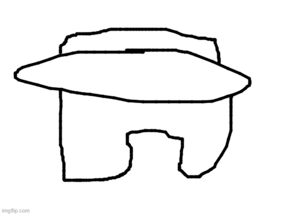 front faced amogus | image tagged in blank white template | made w/ Imgflip meme maker