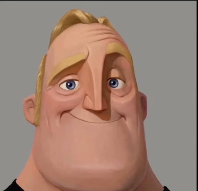 High Quality mr incredible happy Blank Meme Template