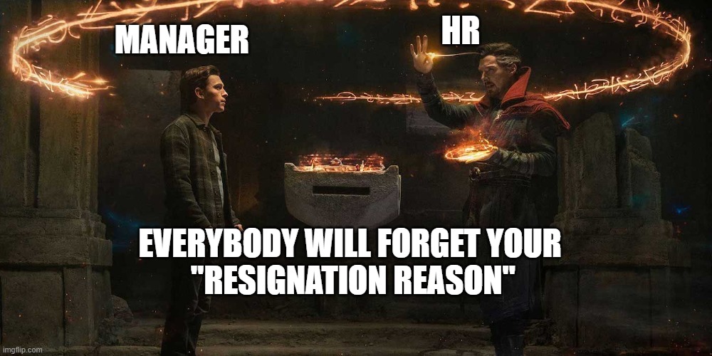 spell | MANAGER; HR; EVERYBODY WILL FORGET YOUR 
"RESIGNATION REASON" | image tagged in spell check | made w/ Imgflip meme maker