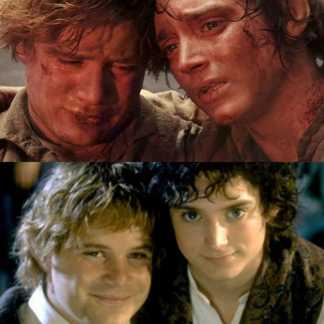 High Quality Sam and frodo Blank Meme Template