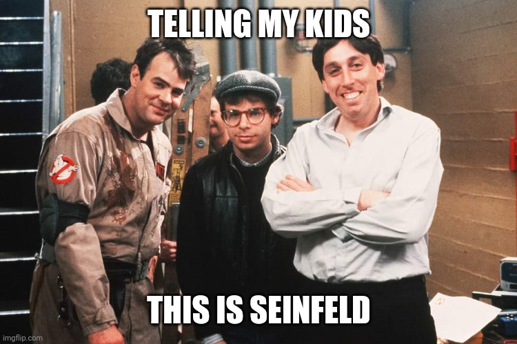 Seinfeld-busters | TELLING MY KIDS; THIS IS SEINFELD | image tagged in seinfeld | made w/ Imgflip meme maker