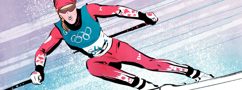 Olympic Skiing Blank Meme Template