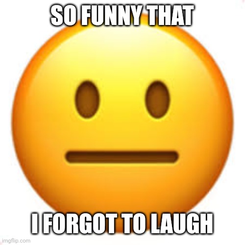 Not funny | SO FUNNY THAT I FORGOT TO LAUGH | image tagged in not funny | made w/ Imgflip meme maker