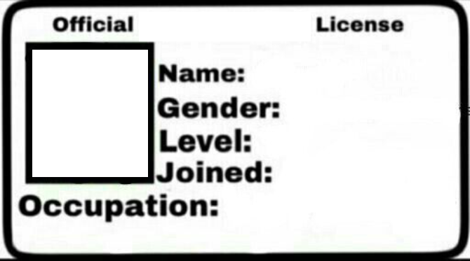 High Quality official license Blank Meme Template