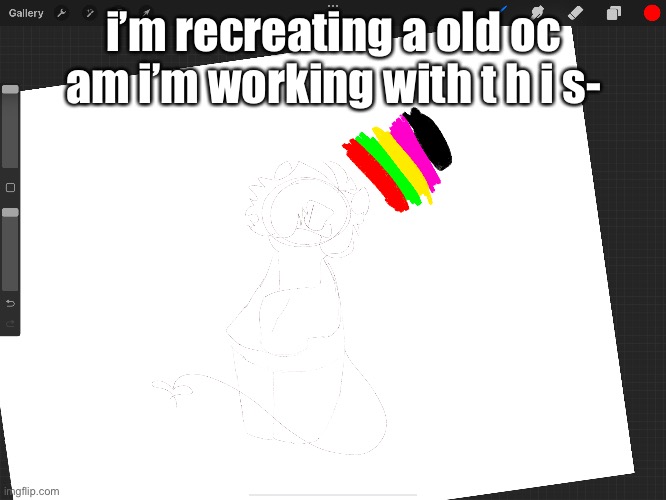 fun | i’m recreating a old oc am i’m working with t h i s- | made w/ Imgflip meme maker