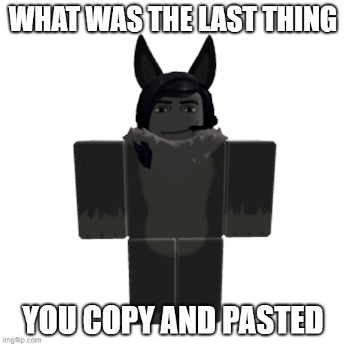 WHAT WAS THE LAST THING; YOU COPY AND PASTED | made w/ Imgflip meme maker