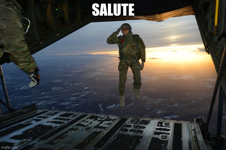 salut | SALUTE | image tagged in crying salute | made w/ Imgflip meme maker