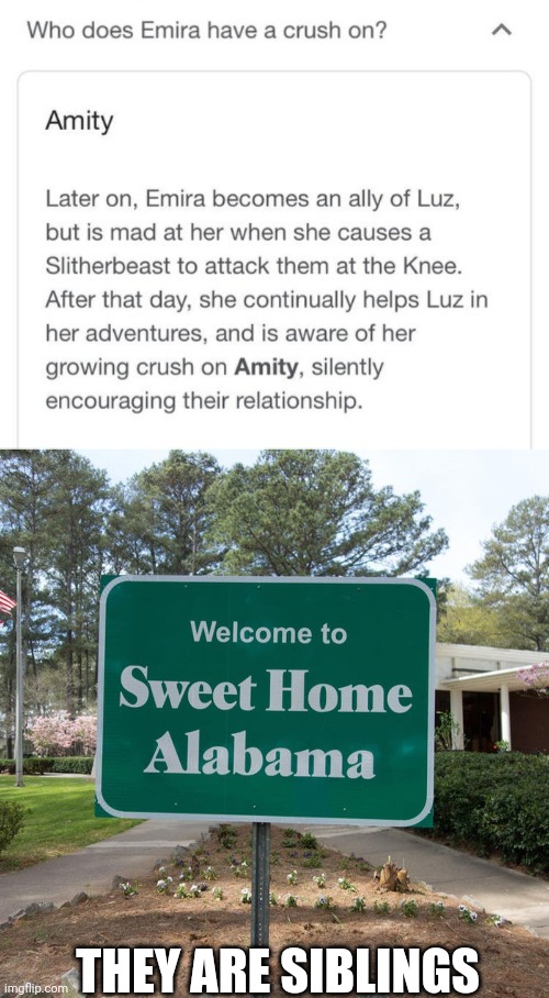 THEY ARE SIBLINGS | image tagged in welcome to sweet home alabama | made w/ Imgflip meme maker