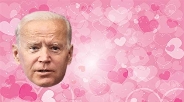 High Quality Biden Valentine card Blank Meme Template