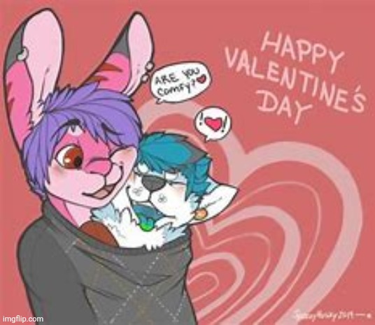 Happy Valentine's day! | image tagged in valentine's day furry | made w/ Imgflip meme maker