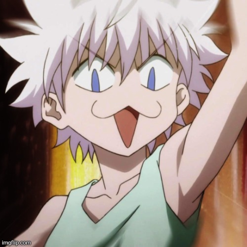 Killua Cringe | image tagged in killua cringe | made w/ Imgflip meme maker