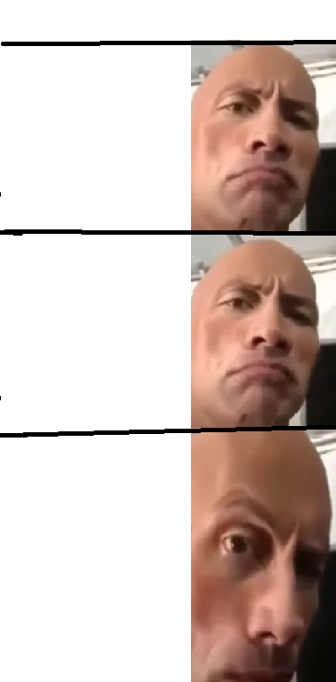 Will  The Rock eyebrow meme Images may be subject to