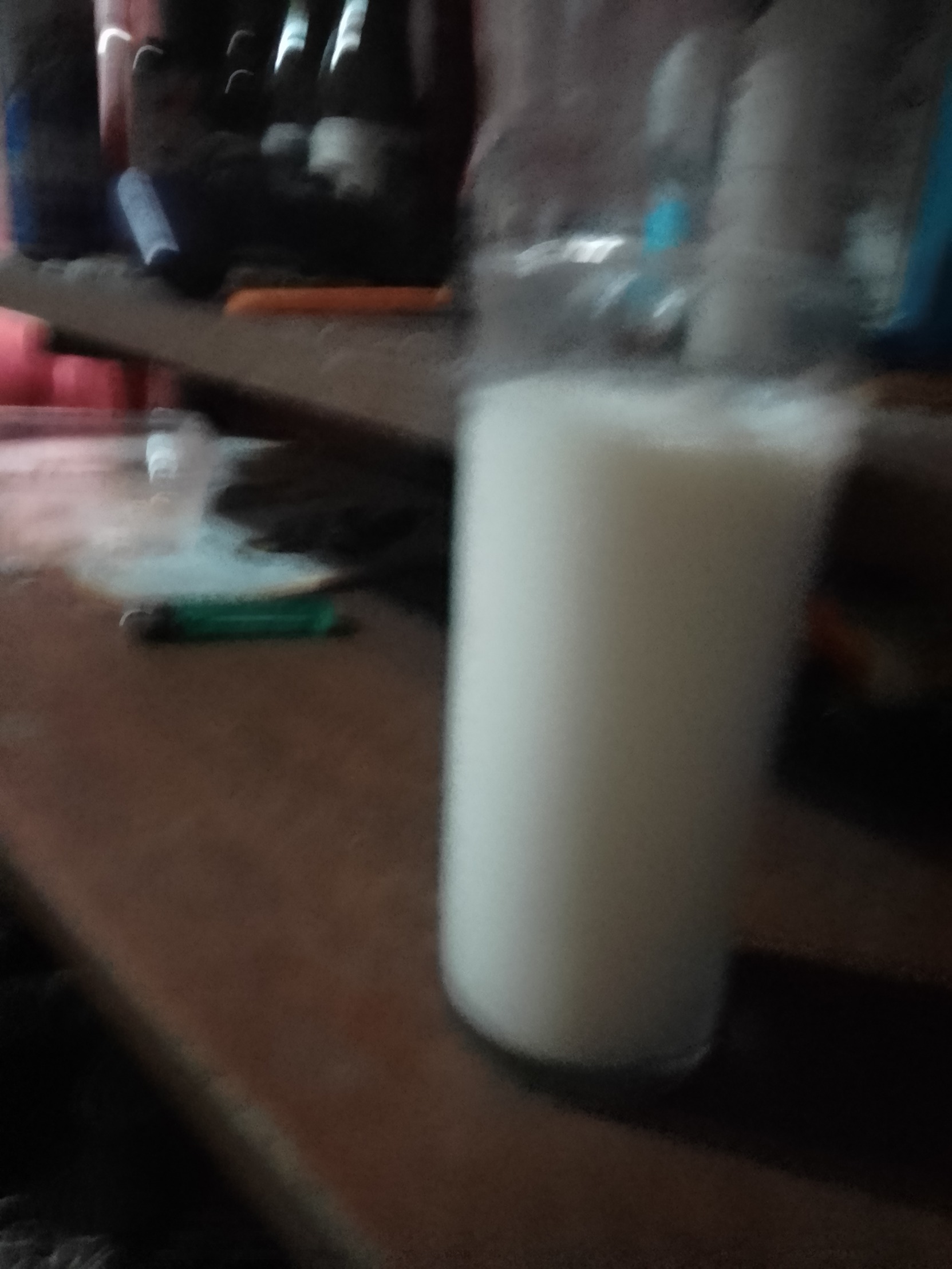 High Quality glass of milk i'm drinking Blank Meme Template