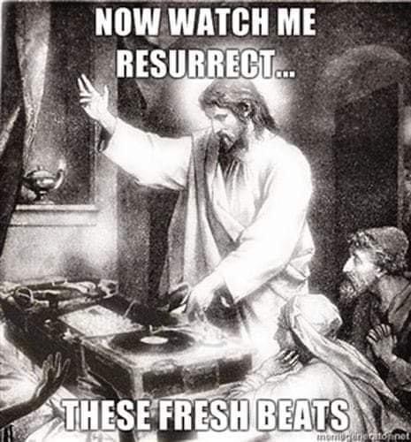 Jesus fresh beats Blank Meme Template